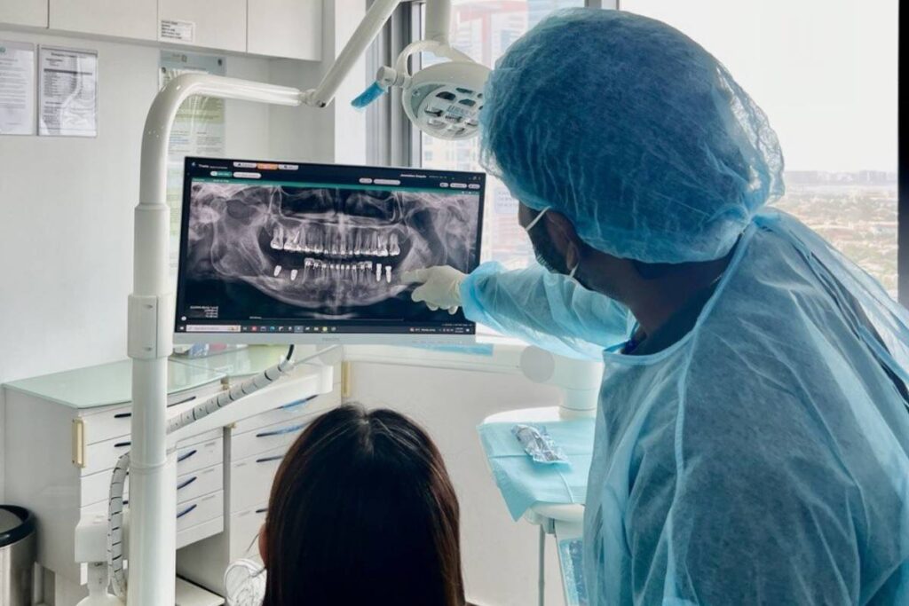 Dental implant tooth replacement after extraction