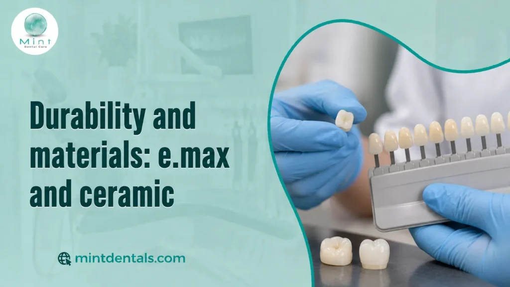 Durability and materials: e.max and ceramic