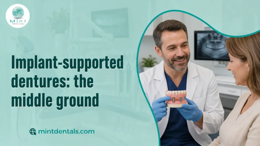 Implant-supported dentures: the middle ground