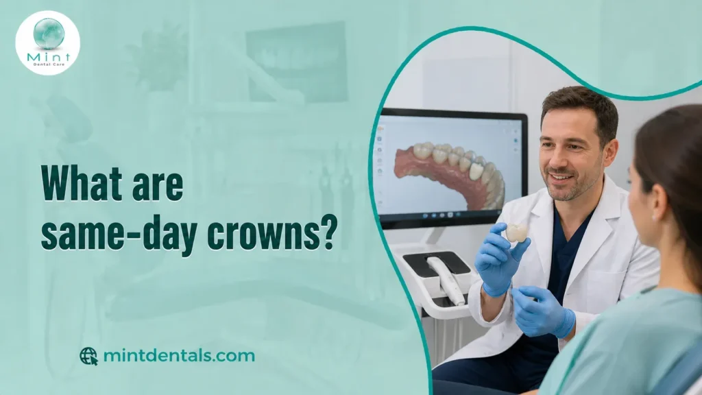 What are same-day crowns?