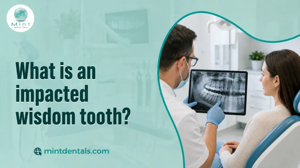 What is an impacted wisdom tooth?