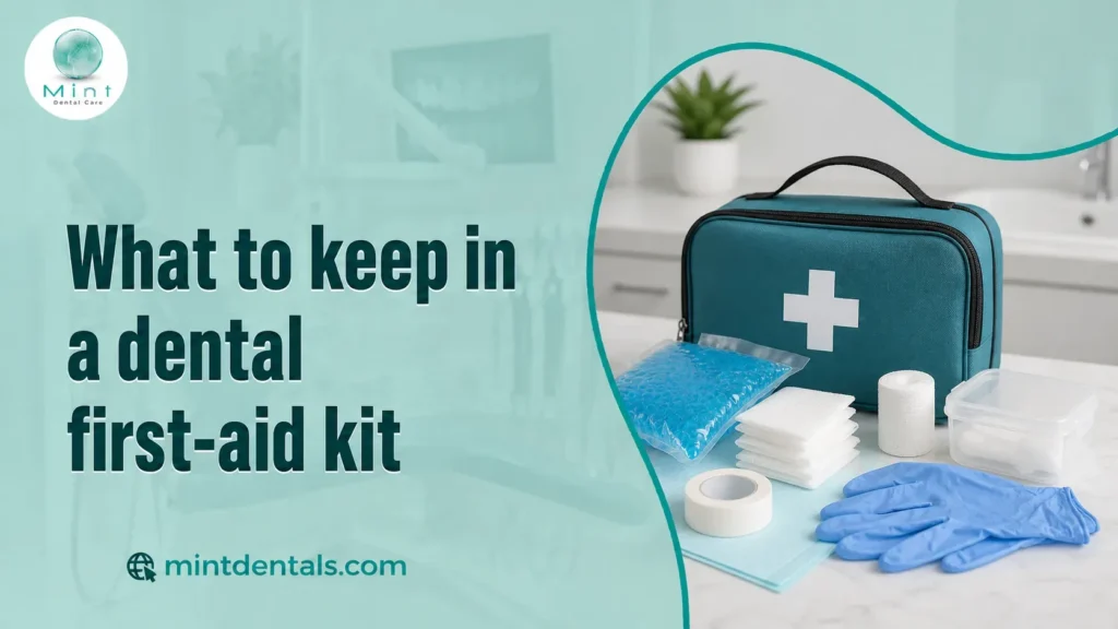 What to keep in a dental first-aid kit