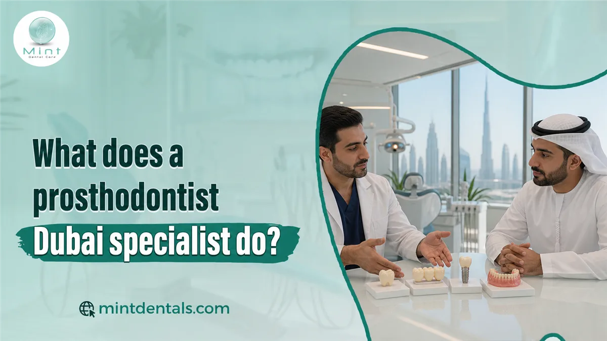 What does a prosthodontist Dubai specialist do?