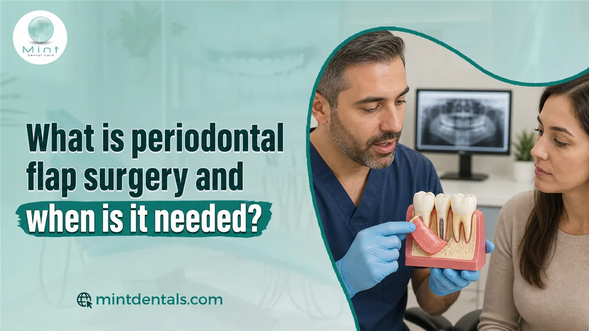 What is periodontal flap surgery and when is it needed?