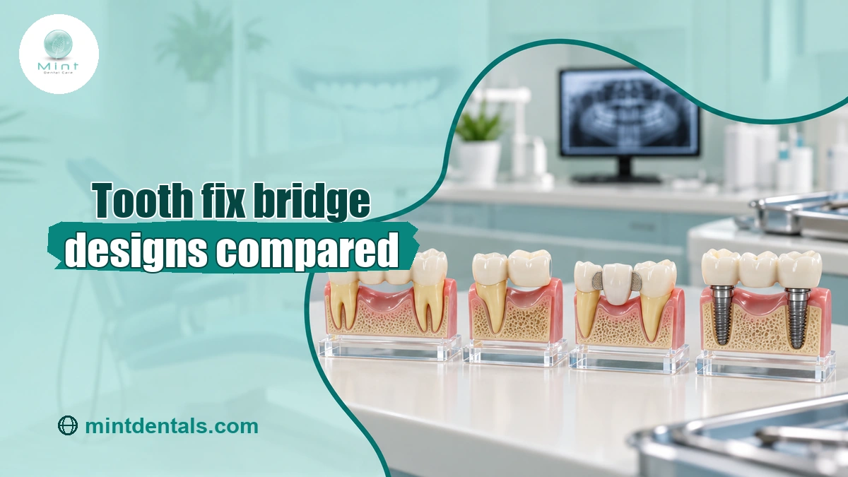 Traditional cantilever Maryland and implant bridge models